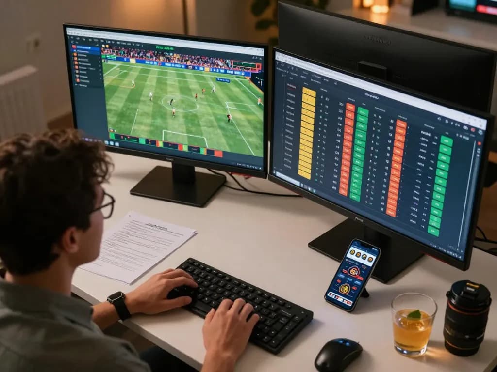 Kèo nhà cái interface displayed on computer screen during strategic online betting session.