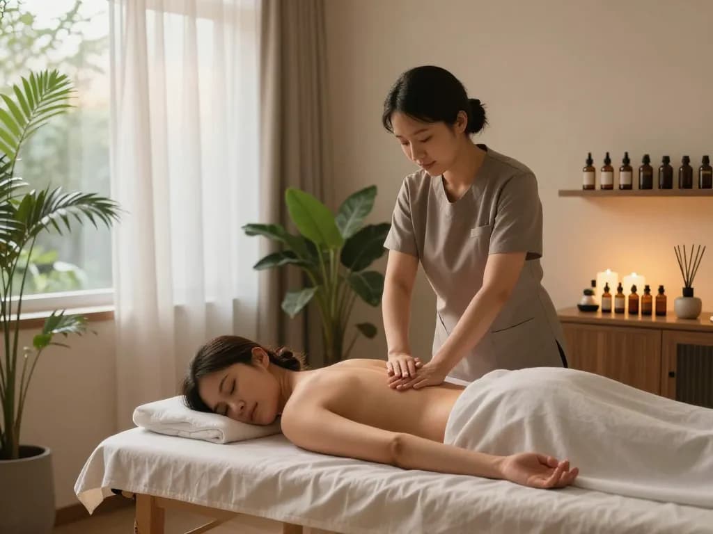Experience 마포스웨디시 massage therapy in a tranquil and inviting studio.