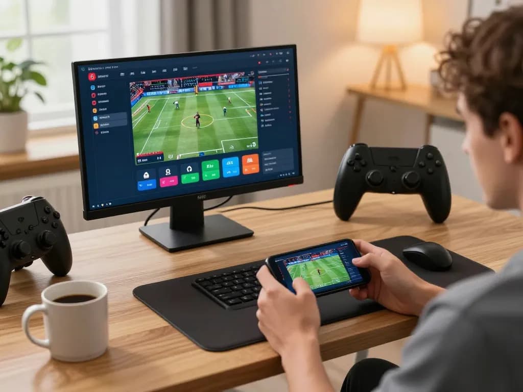 Engaging in uu88 bet online sports betting on a smartphone with live event displayed.