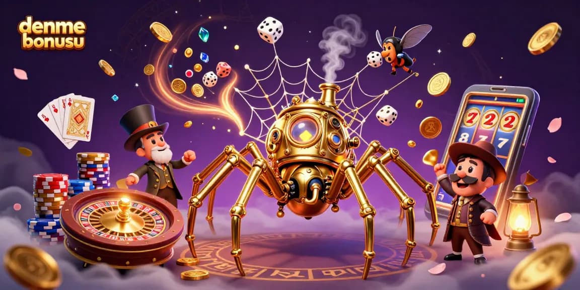 Catch the thrill of deneme bonusu with steampunk characters, spinning roulette, and winning coins.