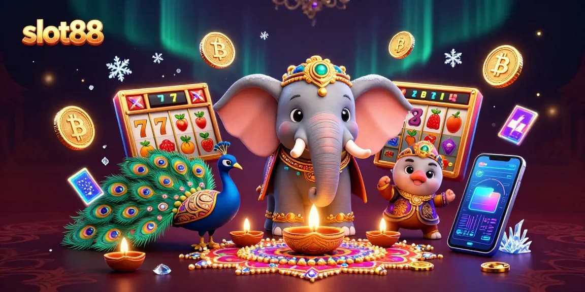 Spin and win with slot88 featuring thrilling 3D characters amidst vibrant casino motifs.