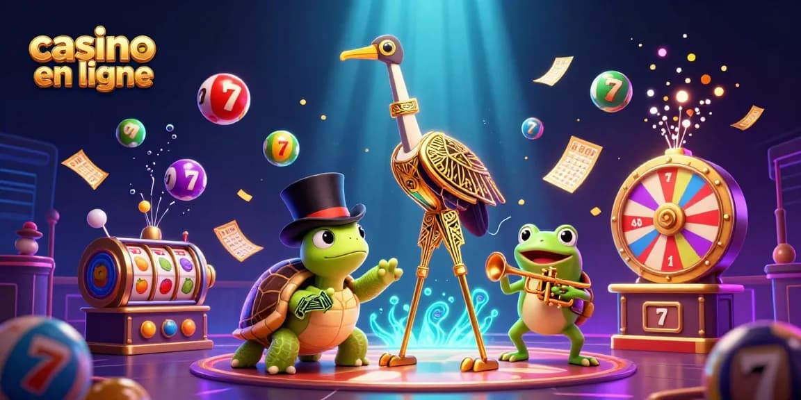 Experience exciting casino en ligne games with dynamic characters among bouncing lottery balls and spinning prizes!