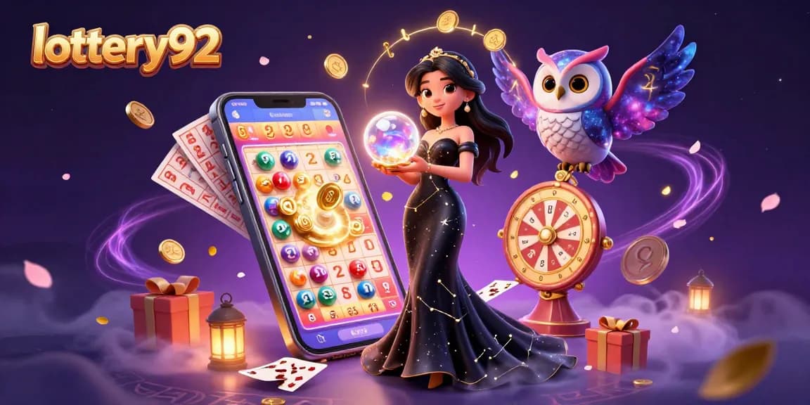 Engage in thrilling lottery games with lottery92 featuring vibrant prizes and magical elements.
