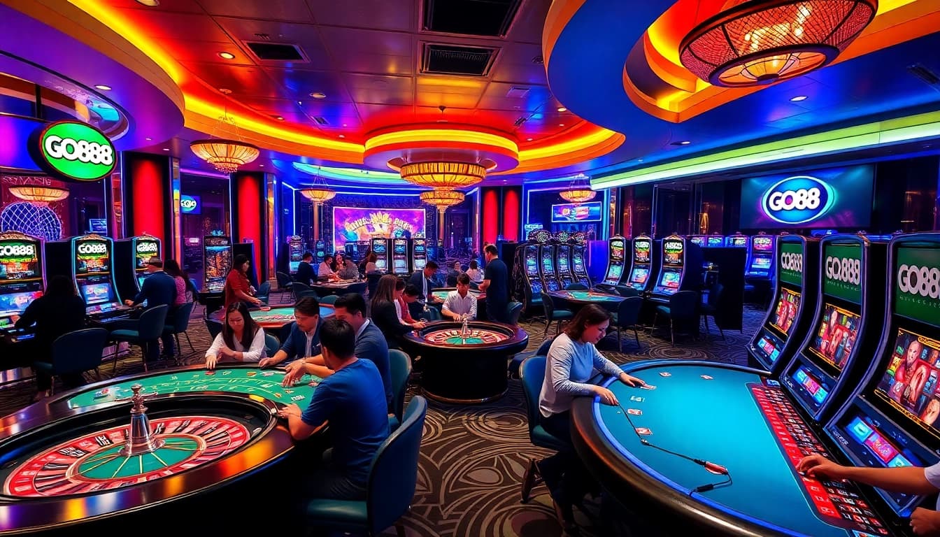 Experience the thrill of gaming at GO88 with luxurious tables and exciting gambling action.