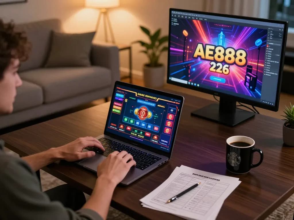 Player enjoying a live game on AE888, showcasing strategic online gambling with jae888.