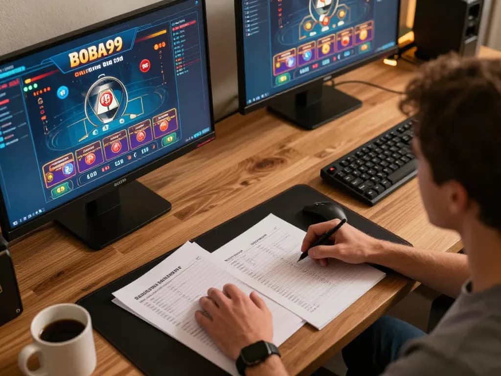 Pemain yang terlibat menikmati pengalaman permainan online Boba99 dengan fokus strategis pada manajemen bankroll.