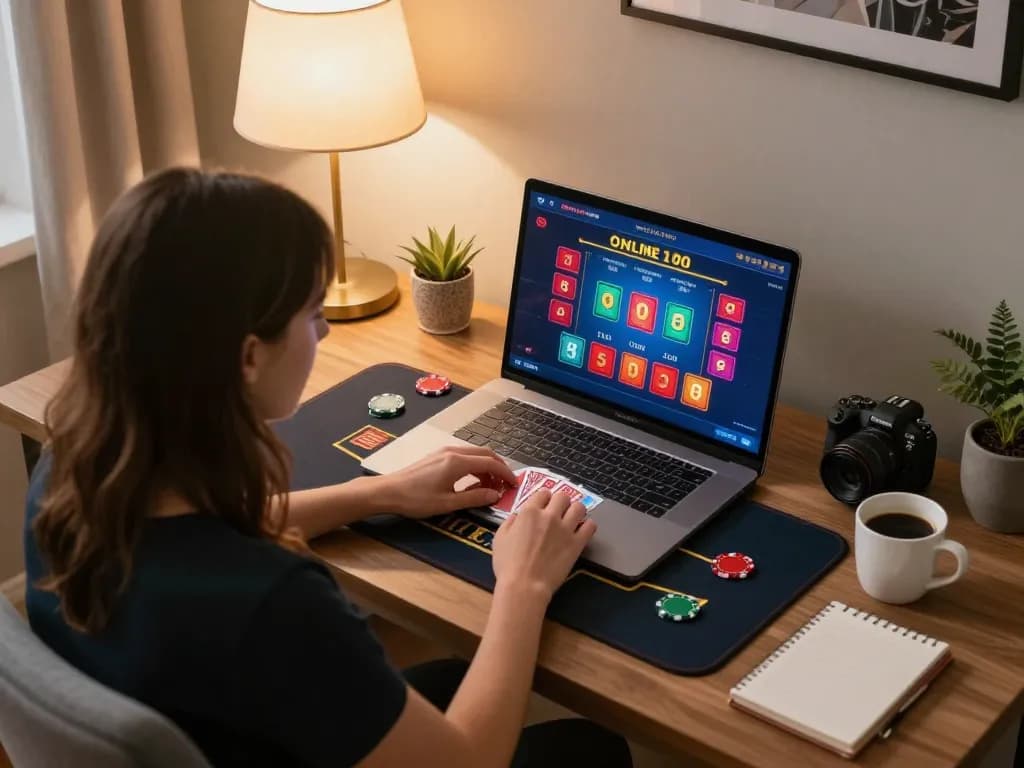 Experience thrilling online blackjack gaming with du88. bio in a cozy home setting, showcasing strategic play and excitement.