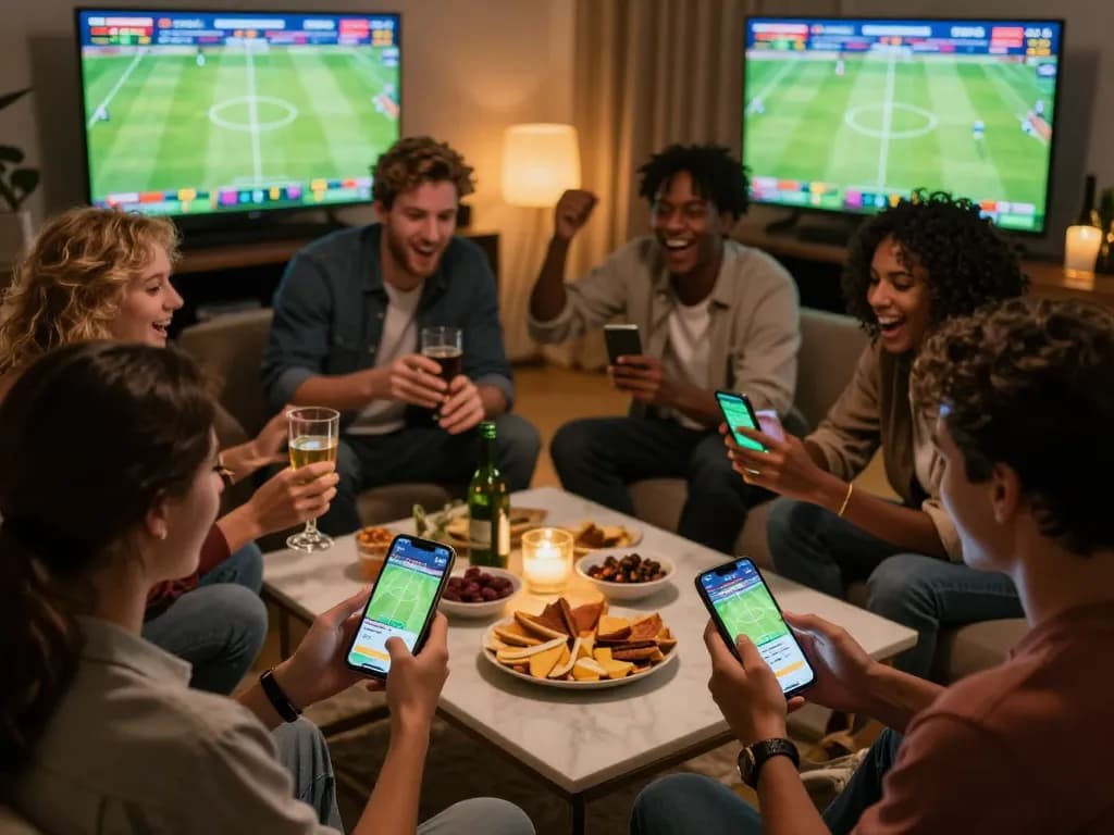 Cakhiatv brings friends together for live sports betting, creating an engaging atmosphere during football matches.