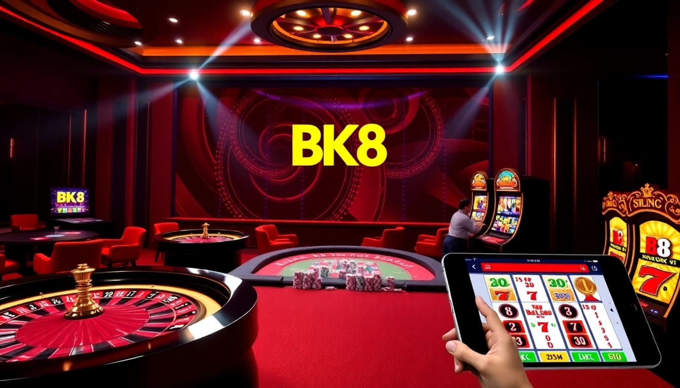 Experience the thrill of BK8's luxurious online casino with exciting games and vibrant visuals.