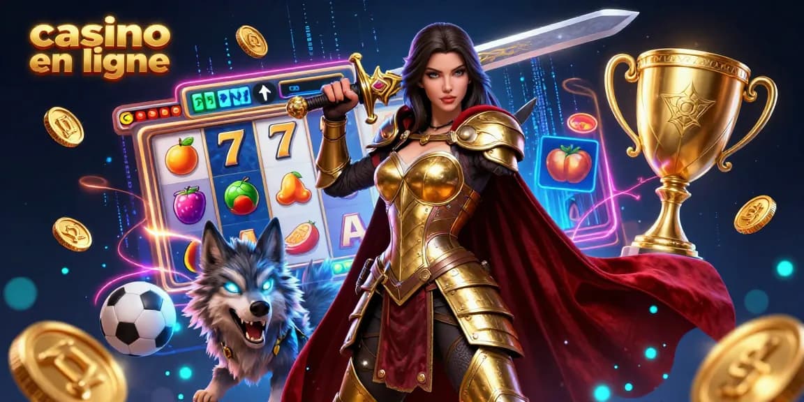 Participez à une action de jeu en ligne passionnante au casino en ligne avec des éléments de machines à sous vibrants et des personnages dynamiques.