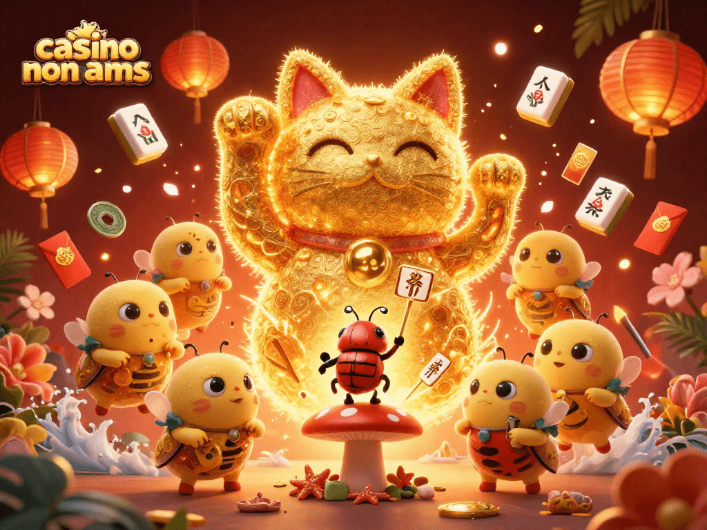 Gioca nei casino non AAMS con simboli fortunati, avvolto da effetti spettacolari e atmosfere vivaci.