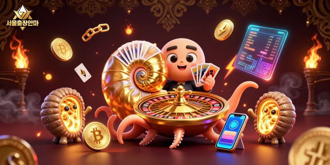 Experience 서울출장안마 with captivating 3D visuals of a nautilus roulette wheel amidst glowing coins.