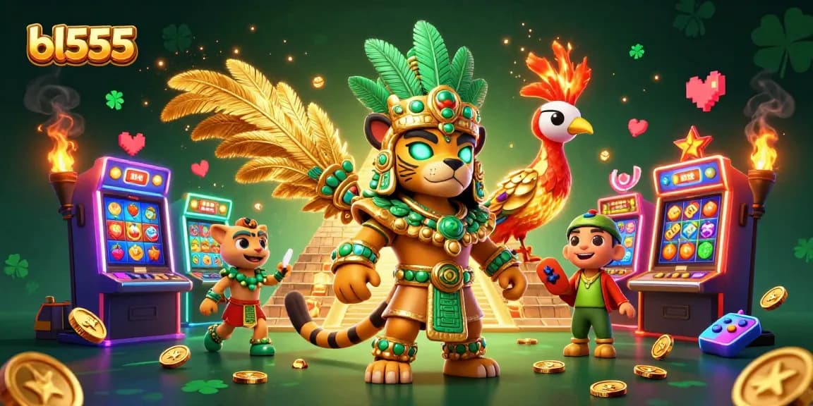 Experience the vibrant world of bl555 with colorful slot machines and captivating characters.