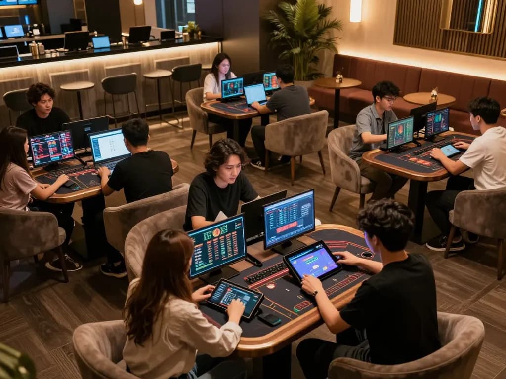 Players engaged in online gaming at FAFA828, showcasing strategic gameplay and immersive experience.