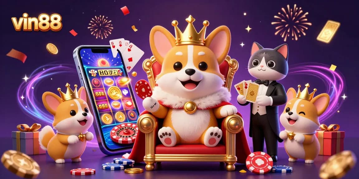 Spin the slots at vin88 with engaging characters and vibrant casino elements!