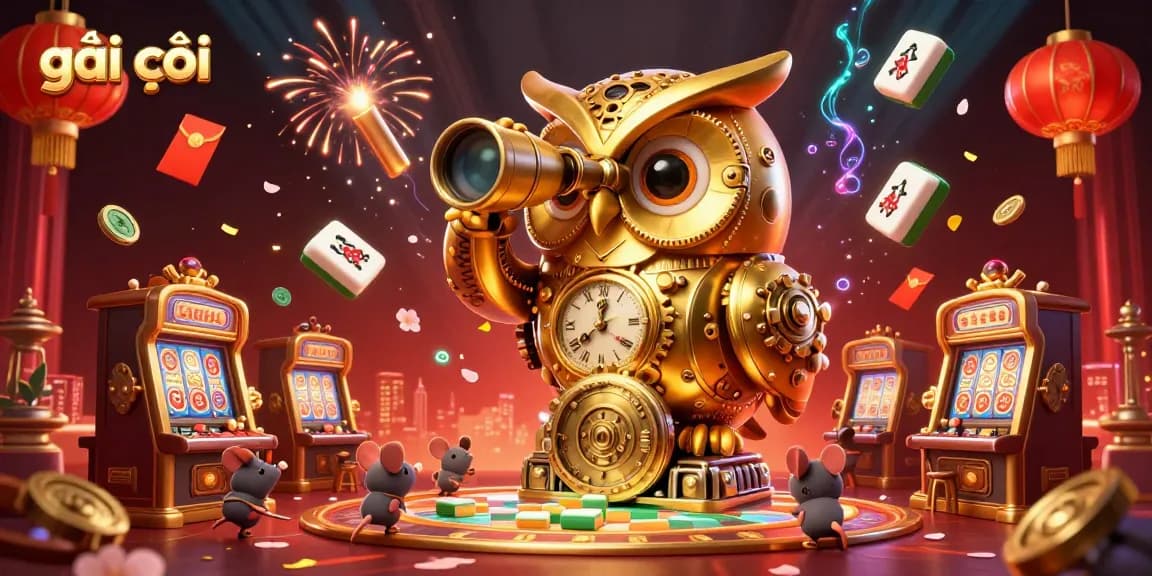 Engage in immersive gaming experiences with a lively illustration featuring gái gọi amidst unique casino elements.