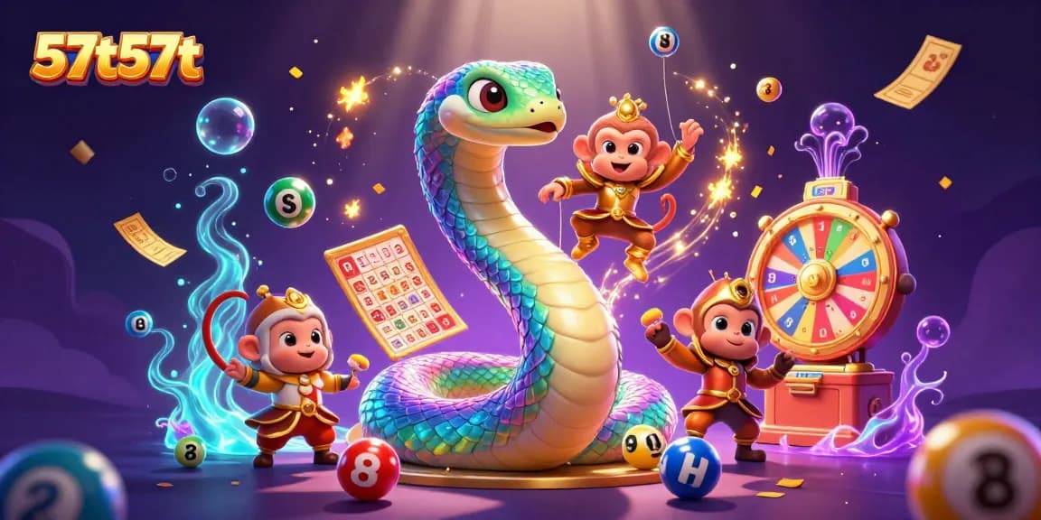 Embarque na diversão do 57t57t com uma cena vibrante de jogos de loteria.