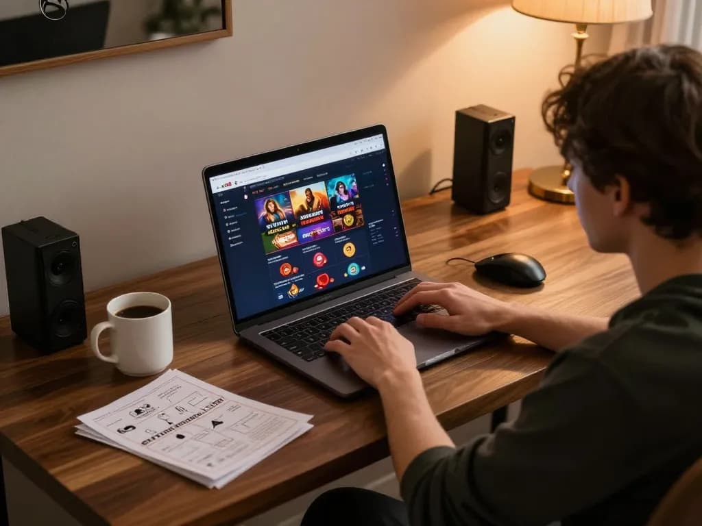 Player engaging with the xo88 online casino interface, emphasizing interactive gaming experience.