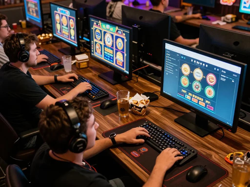 Engaging in strategic online gaming at Betbet with dynamic casino games on screen