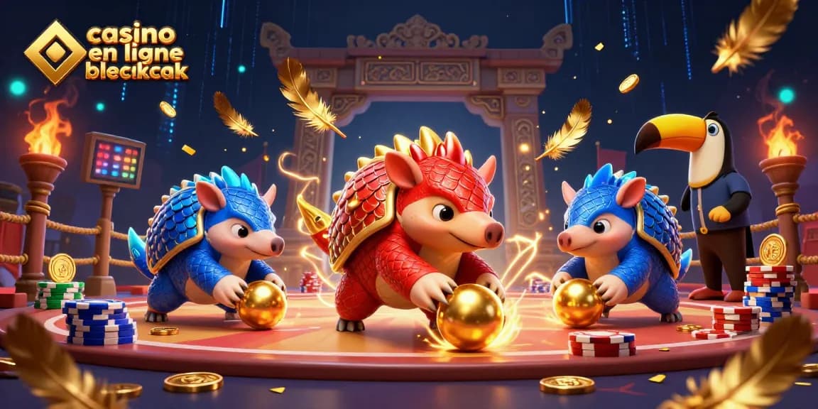 Gagnez avec le meilleur jeu de casino en ligne blackjack dans une bataille épique entre pangolins.