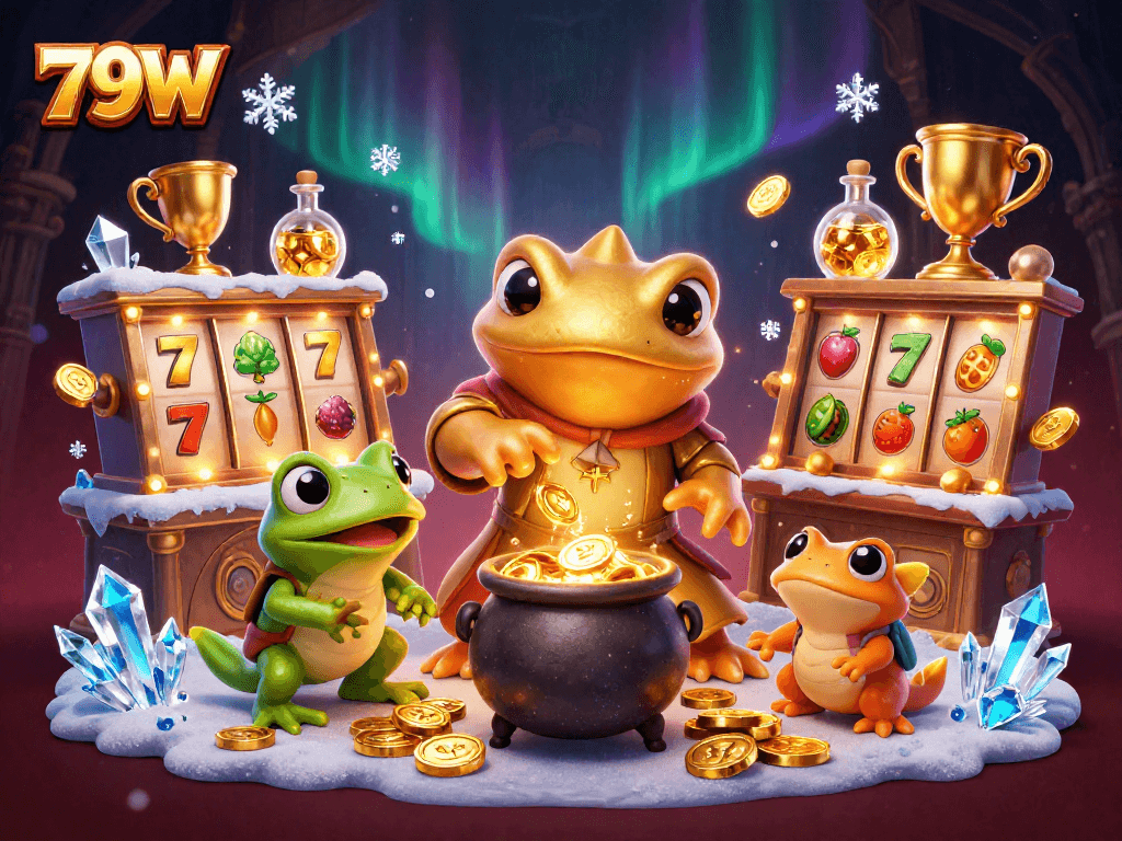 79W transforma jogos em ouro com elementos de caça-níqueis e um cenário vibrante.