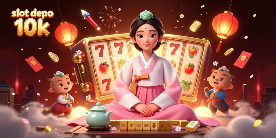 Experience thrilling gaming with slot depo 10k and vibrant visuals of spinning jackpots and lucky symbols.
