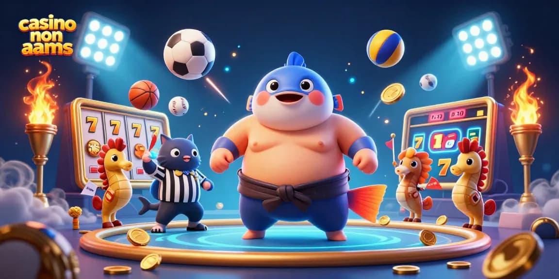 Scopri l'emozione del gioco nei casinò non AAMS con un cartone animato fugu in un'arena subacquea dinamica.