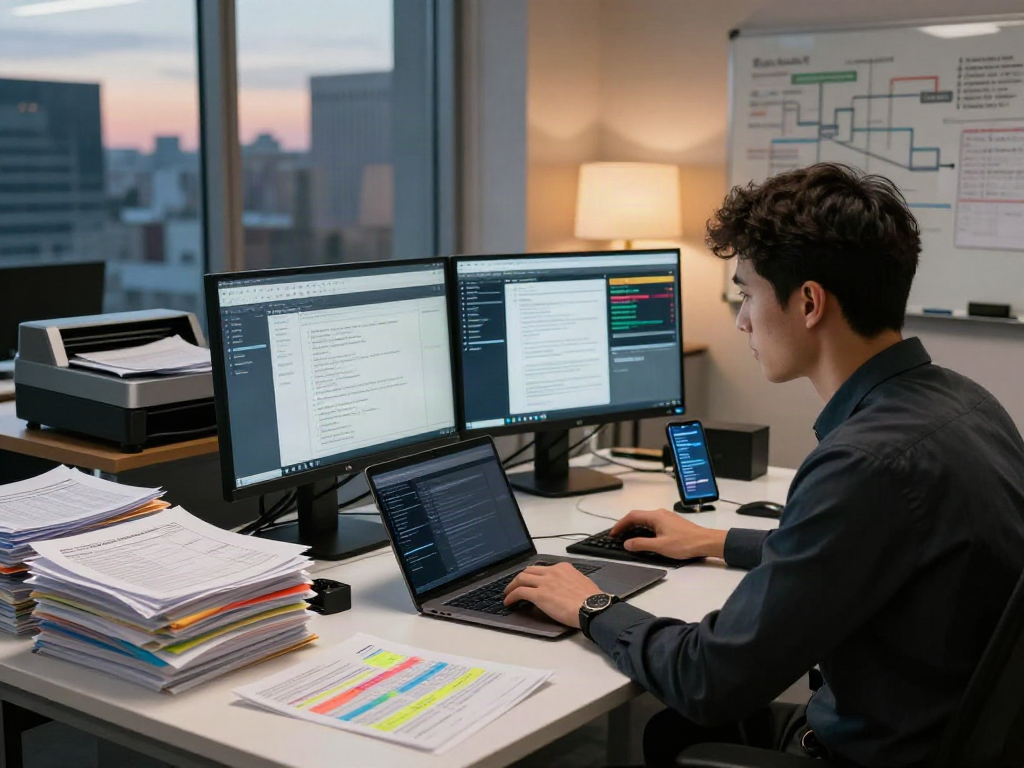 Document fraud detection workspace showcasing advanced software tools and analysis techniques.