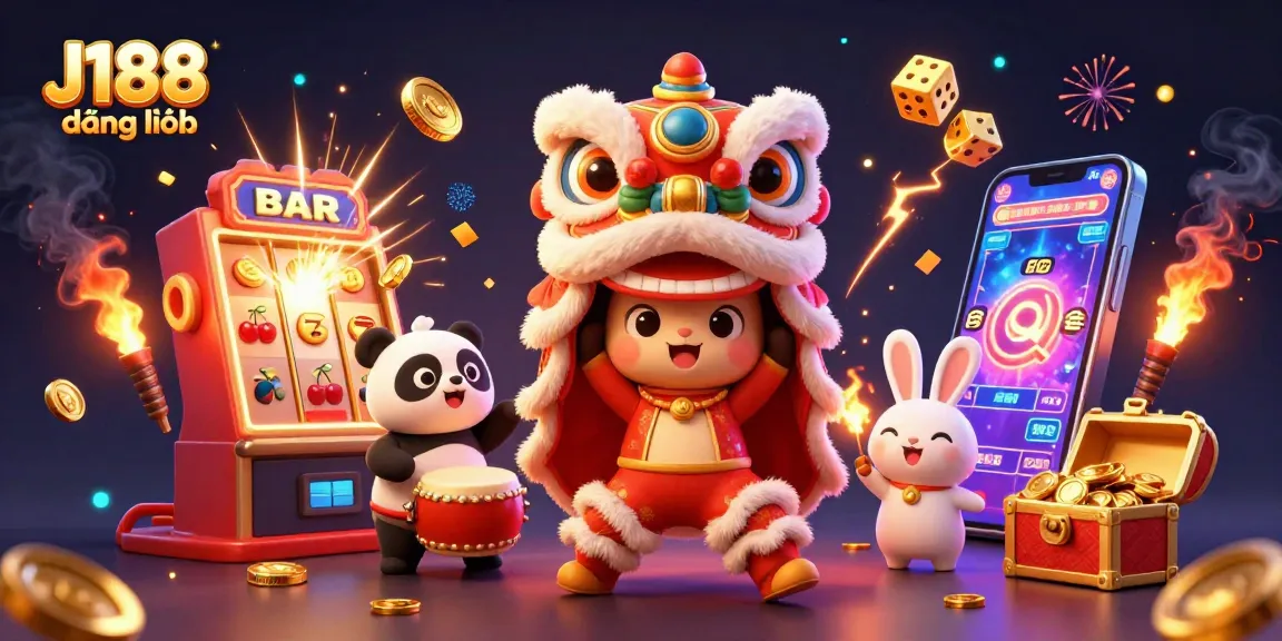 Experience thrilling gameplay at J188 đăng nhập with festive characters, jackpots, and rich casino elements.