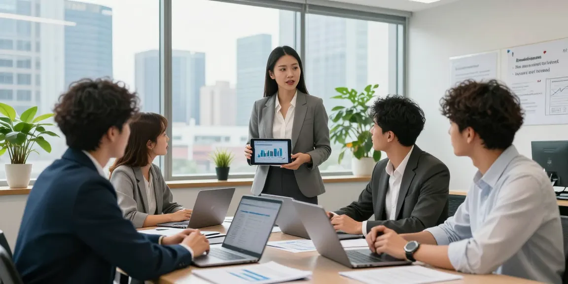 Accounting Services in Dubai with diverse team collaborating on financial strategy in modern office.
