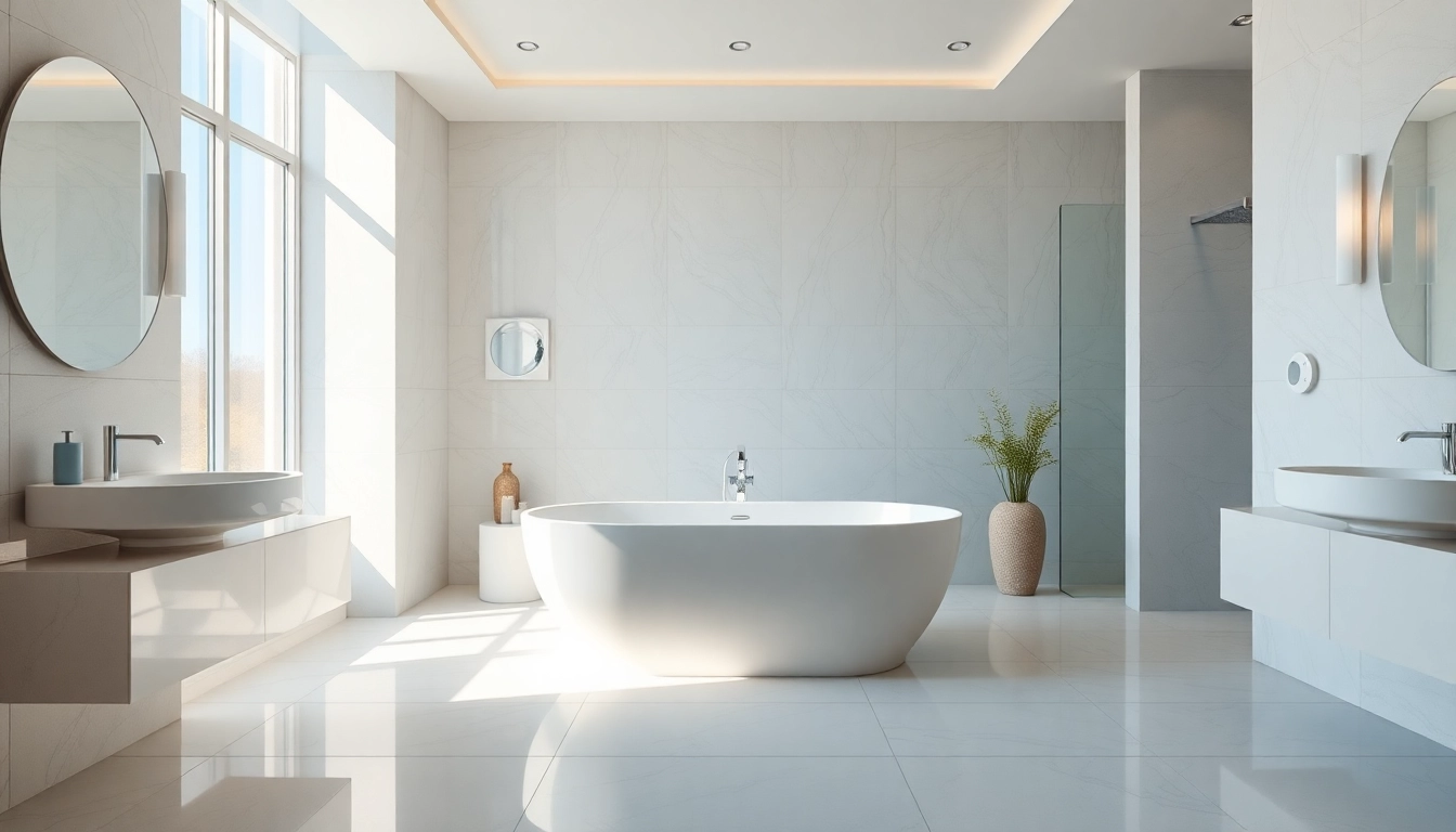 sonni sanitär GmbH präsentiert ein elegantes Badezimmerdesign mit modernen Armaturen und stilvollem Ambiente.