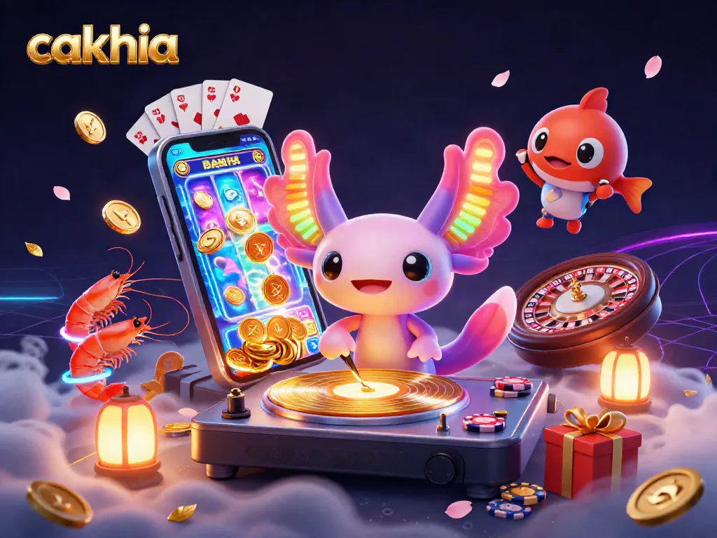 Cakhia enhances your betting experience with vibrant casino-themed characters and dynamic gaming visuals.