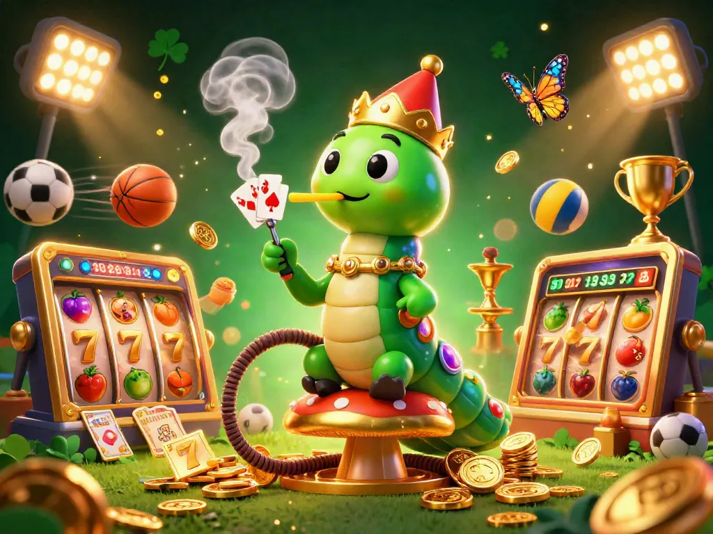 Win big with IDCASH88's vibrant 3D gaming scene filled with slot reels and lucky symbols.