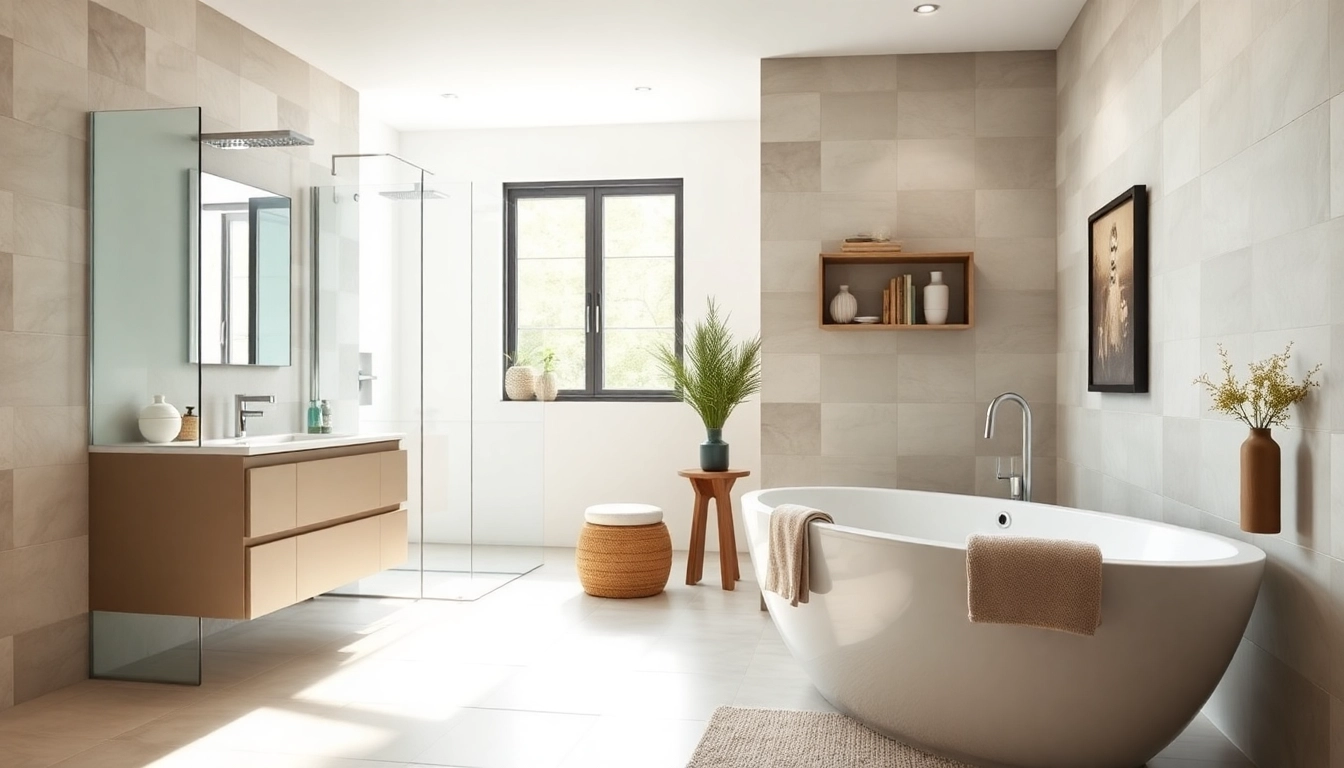 Erleben Sie die hochwertigen Produkte von sonni sanitär GmbH in einem eleganten Badezimmerarrangement.