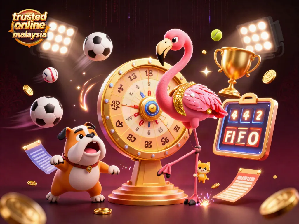 Experience the excitement of a trusted online casino malaysia with vibrant characters and dynamic sports elements.