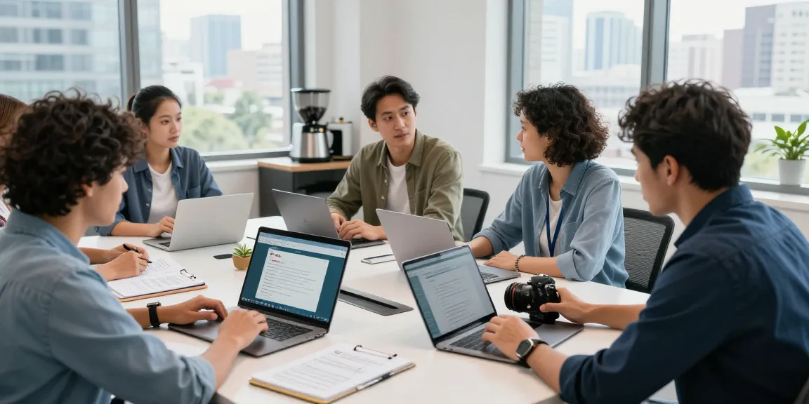 Collaborative workspace with WPS Office interface on laptops, team working on wps下载.