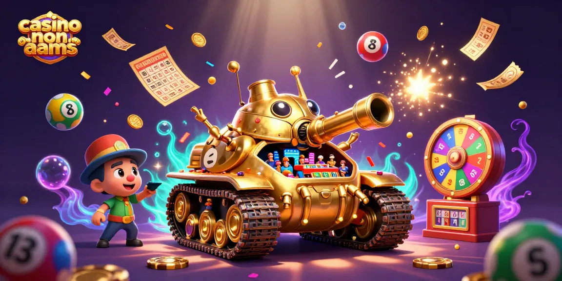 Giocare nei casinò non AAMS con un carro armato d'oro e premi divertenti.