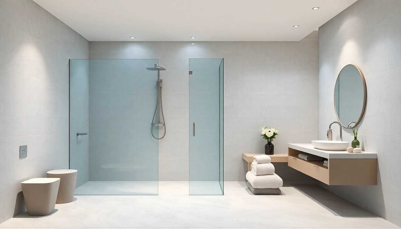 Experience the luxury of elegant showers au with a modern bathroom design highlighting sleek fixtures.