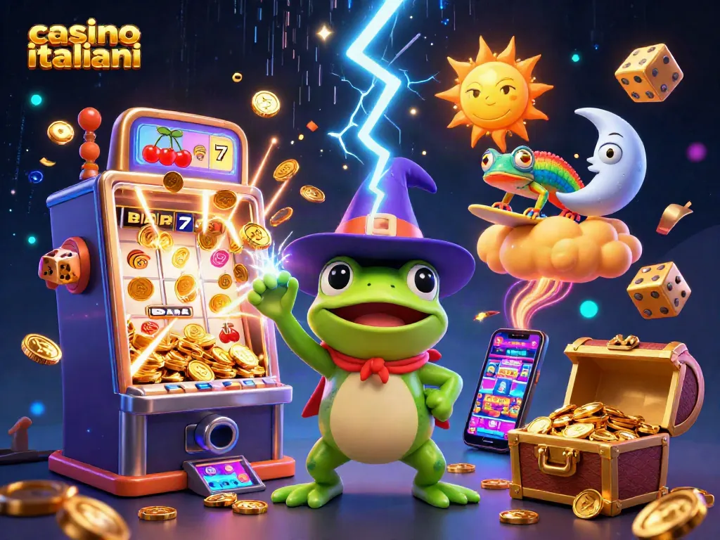 Scopri casino italiani non AAMS e gioca con una tempesta di monete d'oro in un'illustrazione coinvolgente.