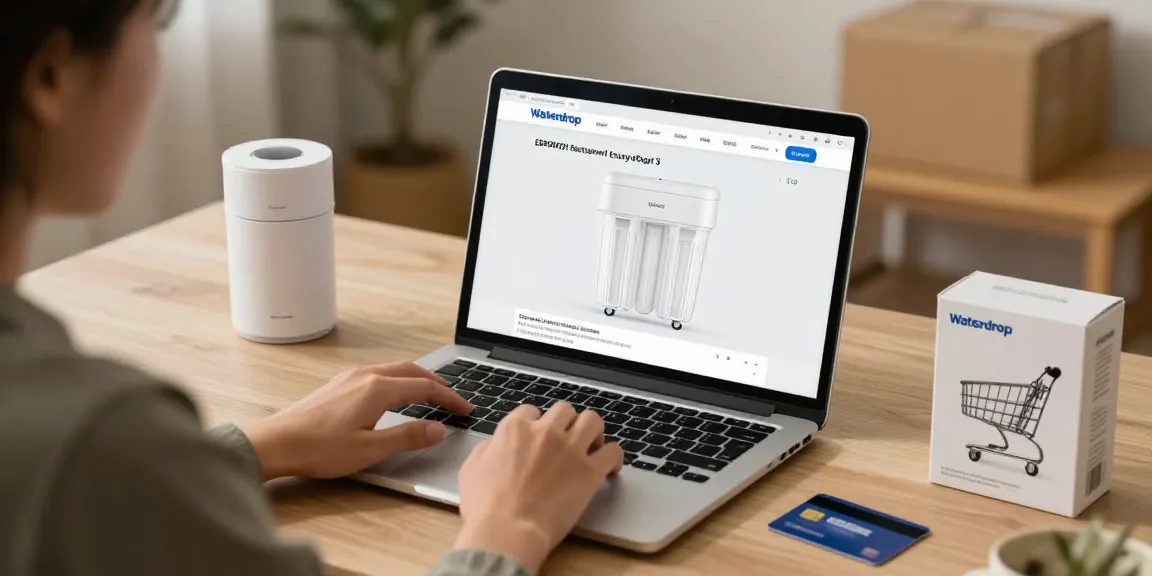 Waterdrop EDR3RXD1 Replacement for Everydrop® Filter 3 in an online shopping review, showcasing best deals on e-commerce platforms.