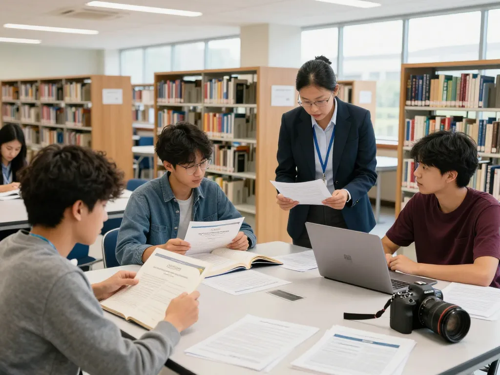 Complete Guidelines for Collecting Certificates from National University (Bangladesh) in a vibrant educational setting, students engaging with mentors, studying certificates.