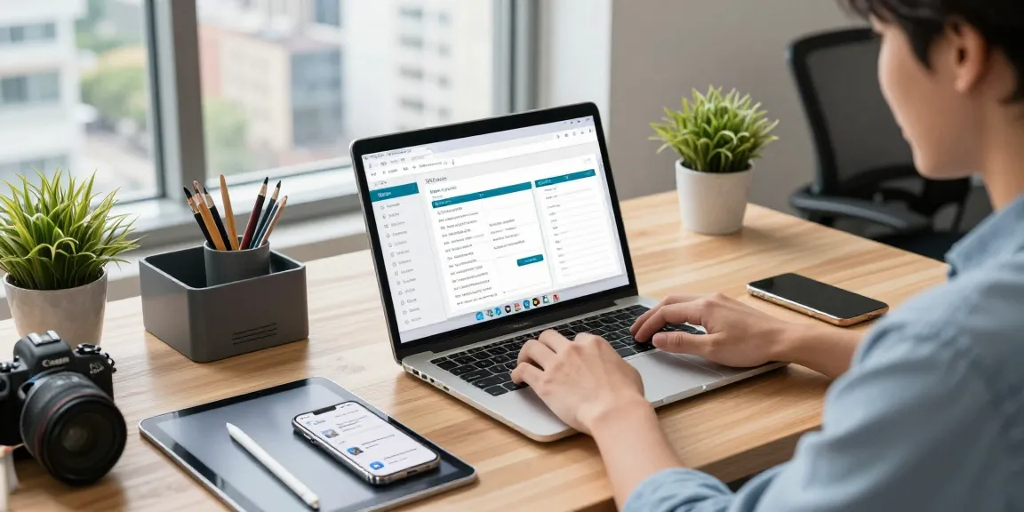 WPS Download scene showing a user engaging with WPS Office on a laptop in a modern workspace