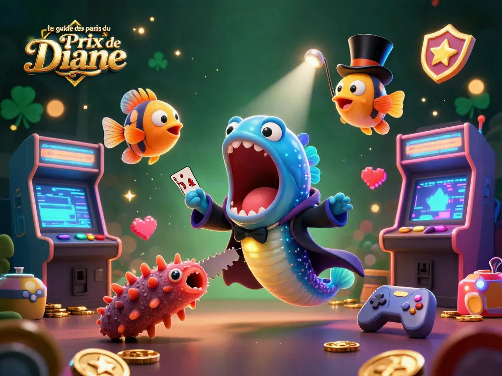 Experience le guide des paris du Prix de Diane Longines with a vibrant magical scene featuring enchanting characters.