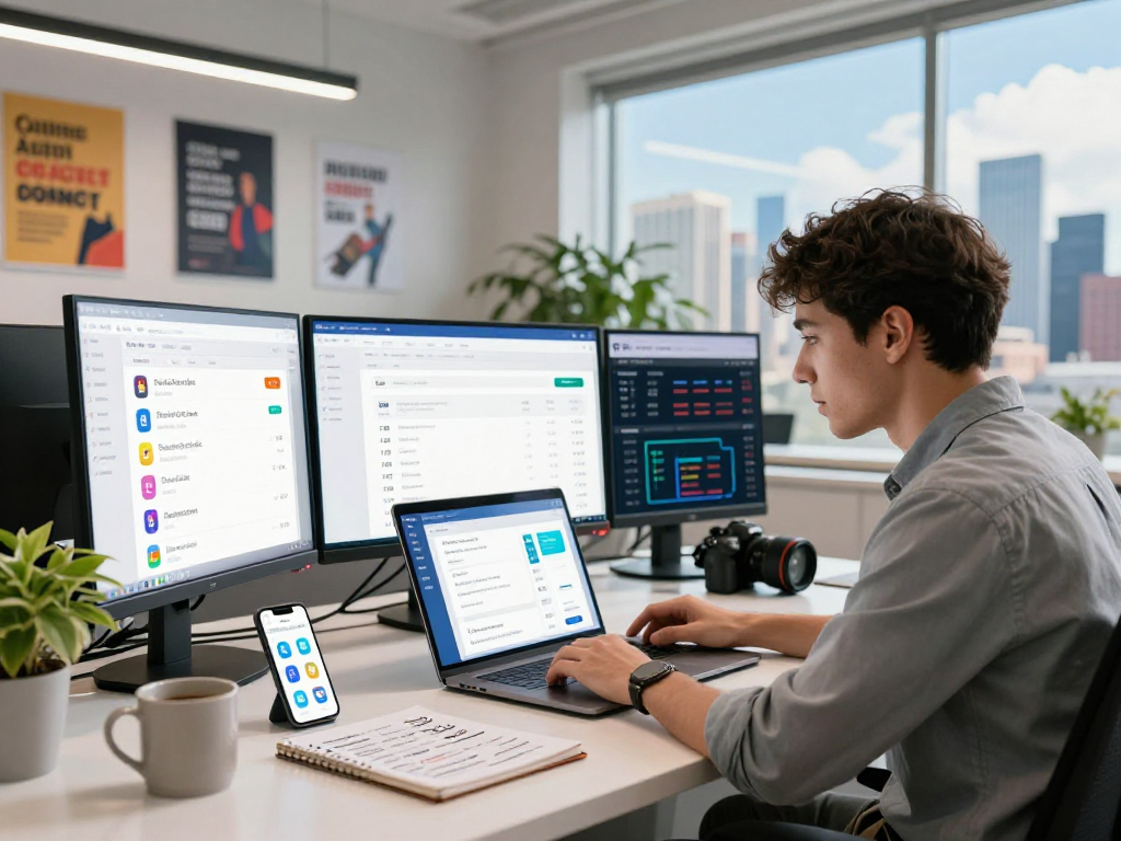Purchase app installs analysis in a professional marketing workspace with metrics and apps displayed.