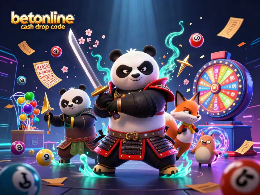 Engage with the betonline cash drop code through vibrant 3D characters amid a dynamic gaming scene.