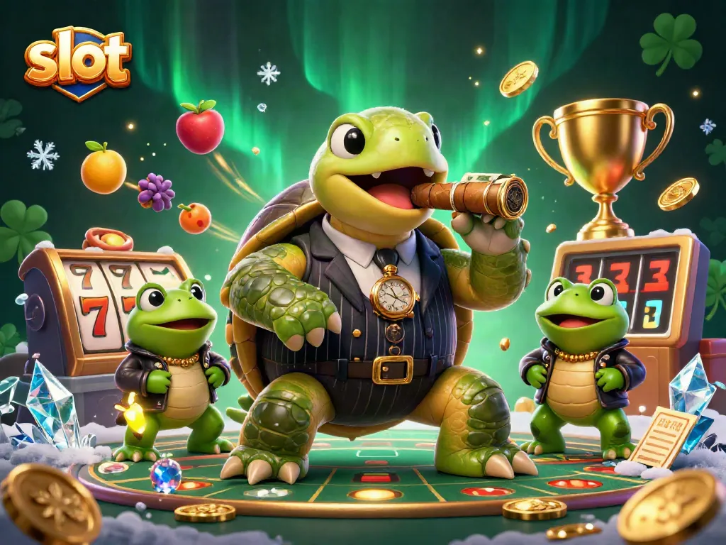 Spin the slot reels to win big with our charming gambling characters and sparkling casino lights.