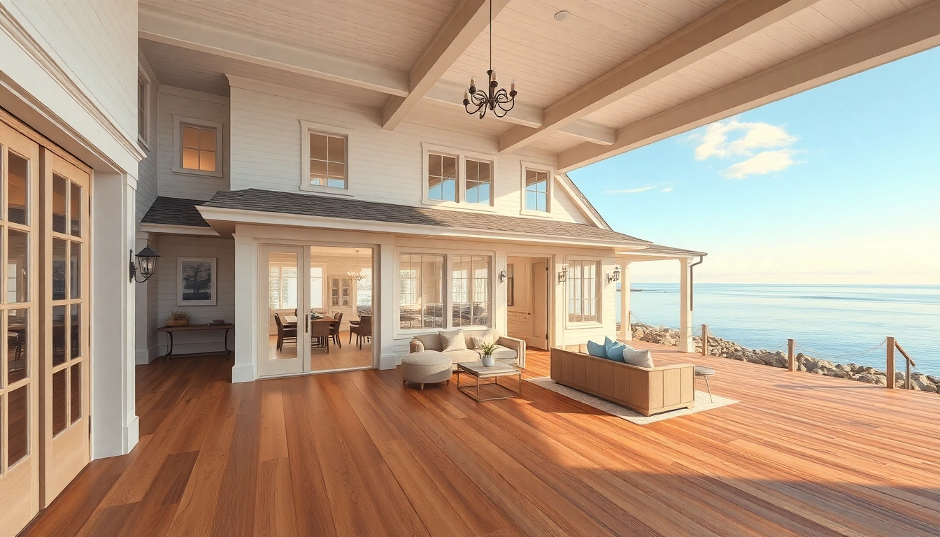 Create a beautiful cape cod home addition featuring a spacious family room and modern attached garage.