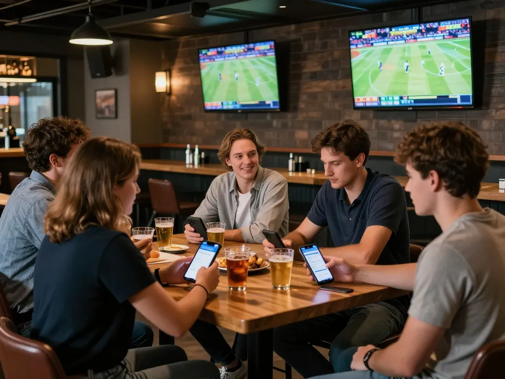 Watch thrilling sports bets on ta888 app while enjoying a vibrant sports bar atmosphere