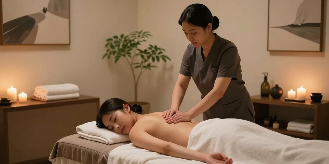 Experience relaxation with 대구스웨디시 massage in a tranquil therapy room ambiance.