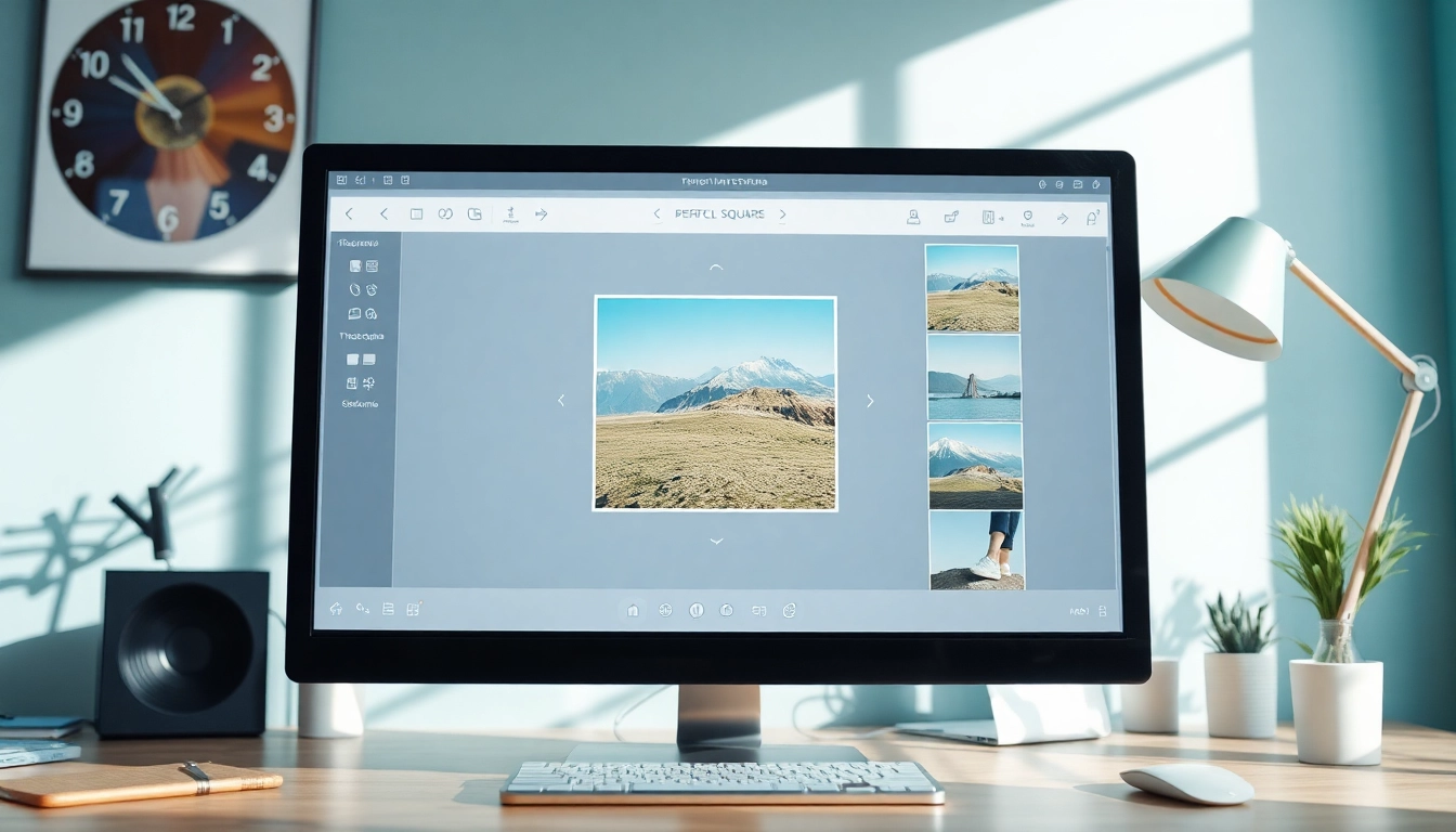 Make image square using an intuitive online tool for vibrant photos.